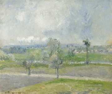  lluvia Obras - Valhermeil cerca de Oise efecto lluvia 1881 Camille Pissarro